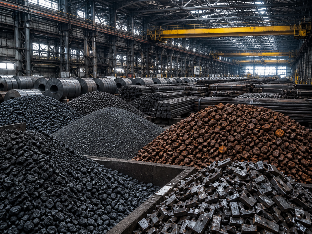 raw materials in steel sector